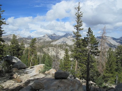 I thought the storm was breaking up, but was wrong! Views om JMT